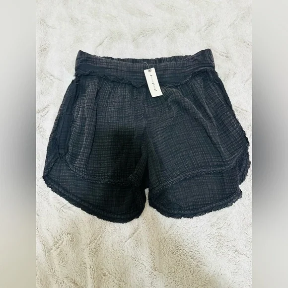 Anthropologie Kaveri Gauze Shorts black - Picture 4 of 6
